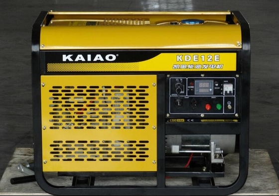 3000 の rpm はシリンダー 10Kw ディーゼル発電機、開いたタイプ ディーゼル発電機を倍増します