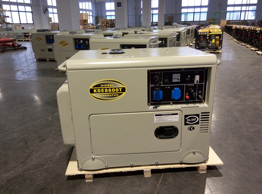 1 段階 6000 ワットのディーゼル発電機、家のためのディーゼル バックアップ ジェネレータ