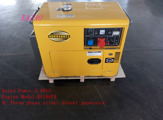 住宅 5KVA 小さいディーゼル スタンバイの発電機低雑音のディーゼル発電機
