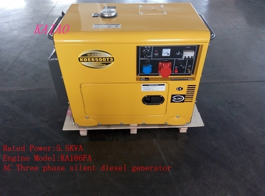 住宅 5KVA 小さいディーゼル スタンバイの発電機低雑音のディーゼル発電機