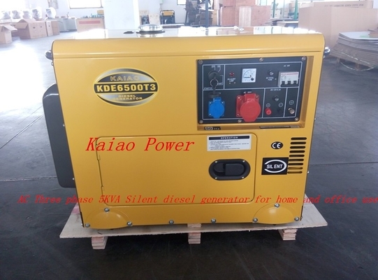 住宅 5KVA 小さいディーゼル スタンバイの発電機低雑音のディーゼル発電機