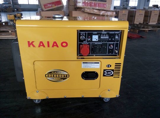 習慣 7KVA 3 つの段階の小さいディーゼル発電機、小さく静かなディーゼル発電機