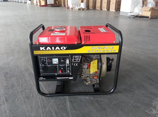小さい 2000 ワットのディーゼル発電機の携帯用燃料効率 3000 の rpm 50HZ 60HZ