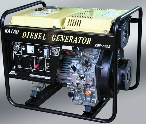 AC 5KW 単一フェーズの小さいディーゼル発電機、密集したディーゼル発電機
