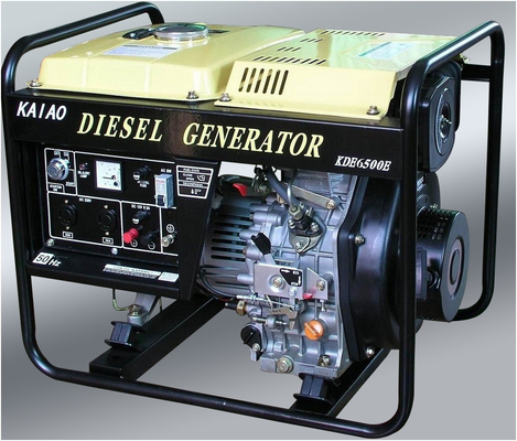 AC 5KW 単一フェーズの小さいディーゼル発電機、密集したディーゼル発電機