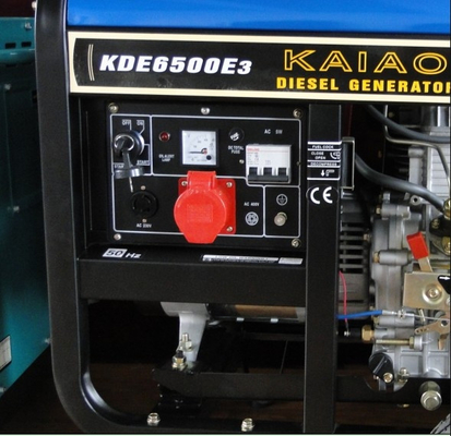 5KVA 3 つの段階の携帯用小さいディーゼル発電機セット 760 x 515 x 710 の mm KDE6500E3