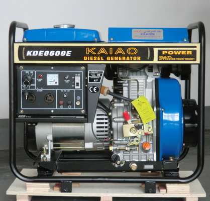 モデルKDE8600E KAIAOのブランド6kwのディーゼル発電機セット