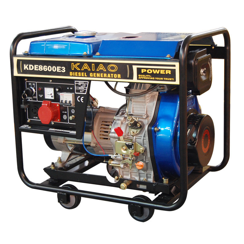 ファイルされる工場/オイルのための開いたフレーム 6.3Kva のディーゼル発電機の反動の始動機