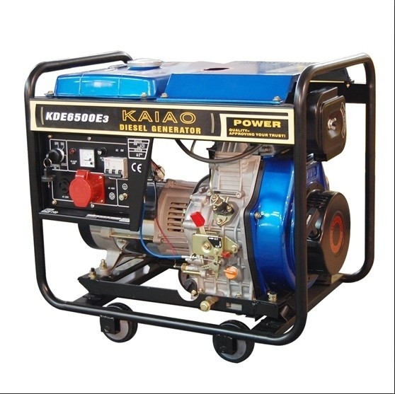 5KVA 3 つの段階の携帯用小さいディーゼル発電機セット 760 x 515 x 710 の mm KDE6500E3