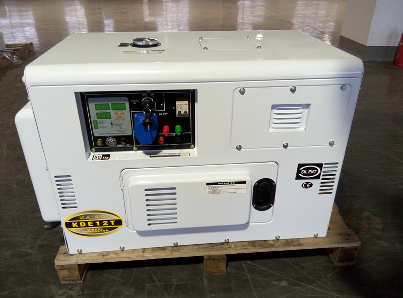 KDE12T 8KWポータブル ミニチュアディーゼル発電機,ディーゼルエンジン発電機 電気起動セット